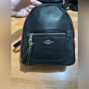 EUC Coach Neon Collection Andi Convertible Backpack